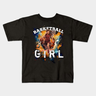Basketball Girl Kids T-Shirt
